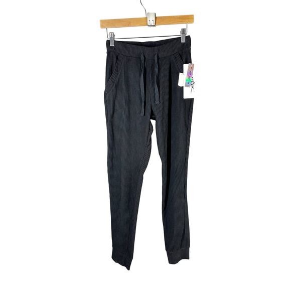 Gottex Ribbed Soft Knit Jogger Black Size XS Loungewear - Picture 1 of 7